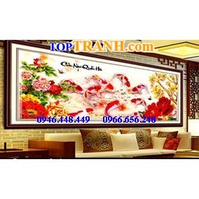 Tranh thêu cửu ngư quần hội